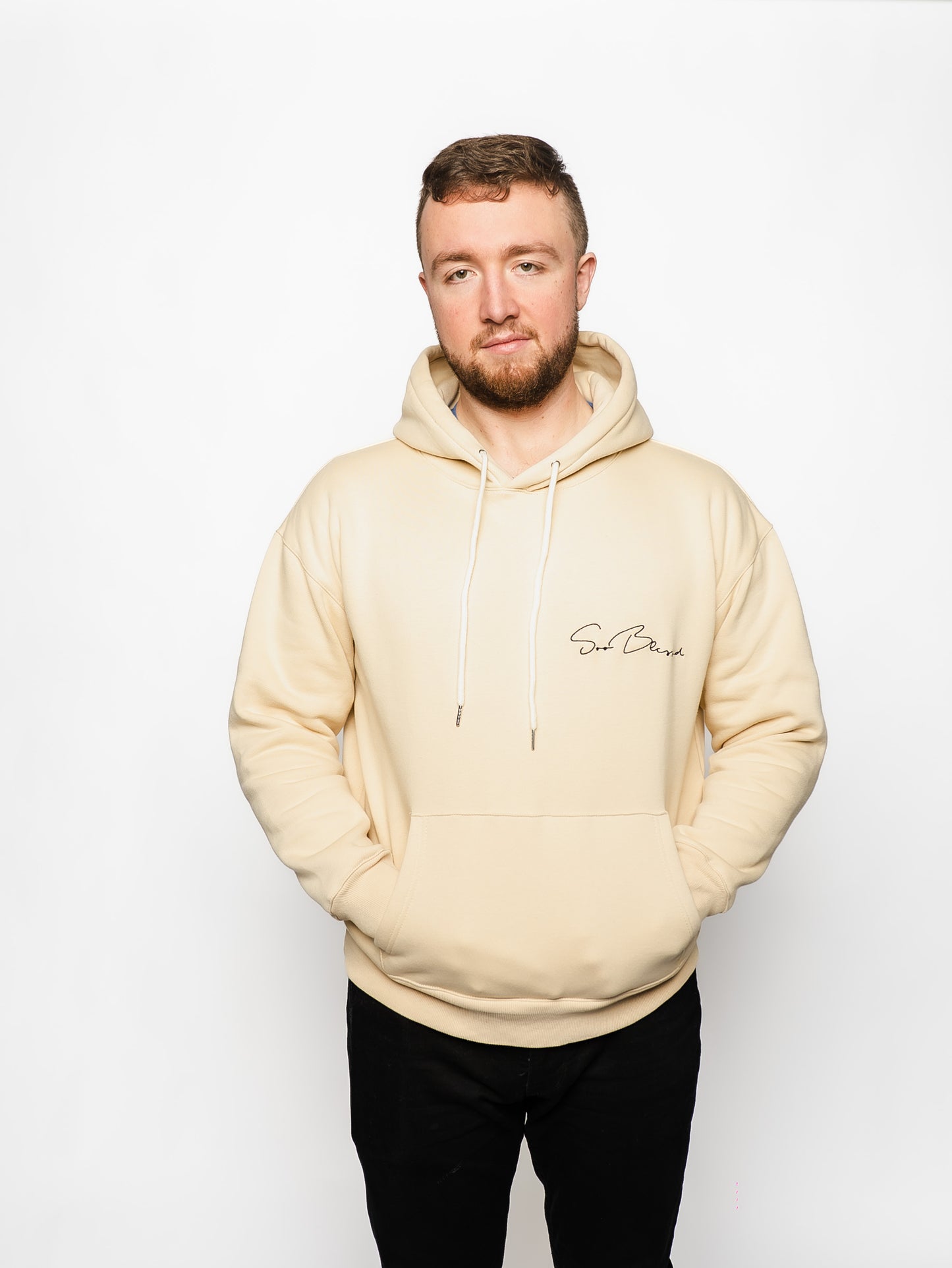 Beige Signature Hoodie